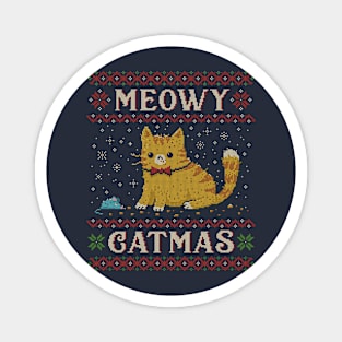 Meowy Catmas Magnet